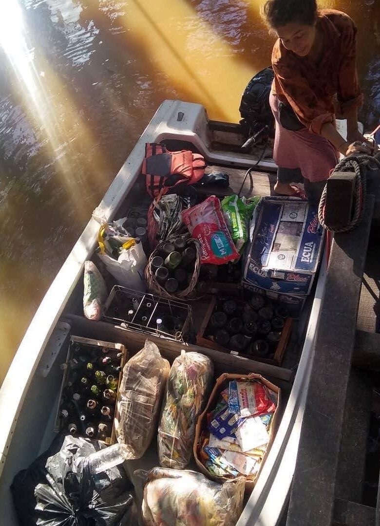 los botes cargados